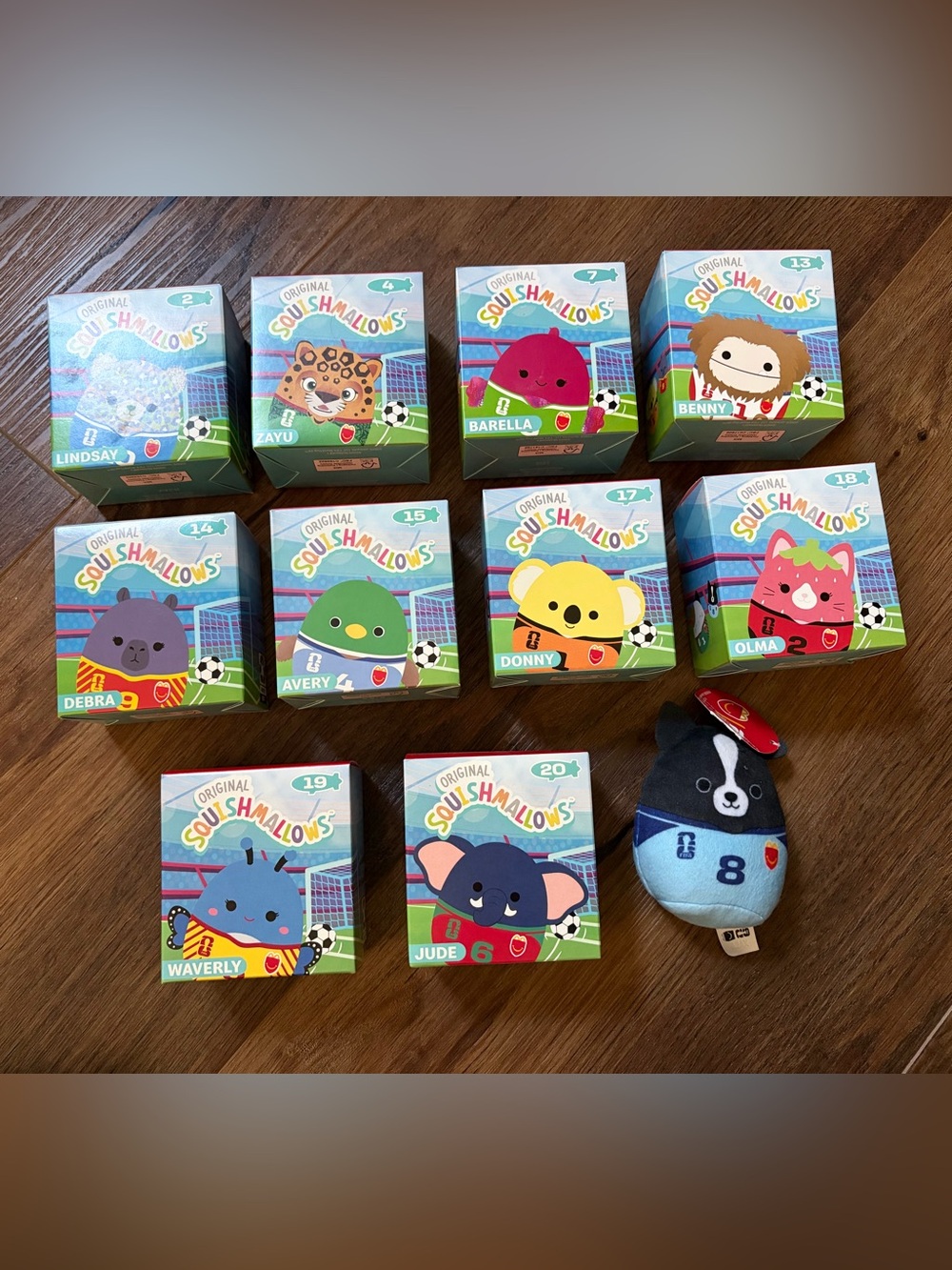Mcdonalds Happy Meal 2026 FIFA World Cup Squishmallows Mini Plush Toys 10 Set